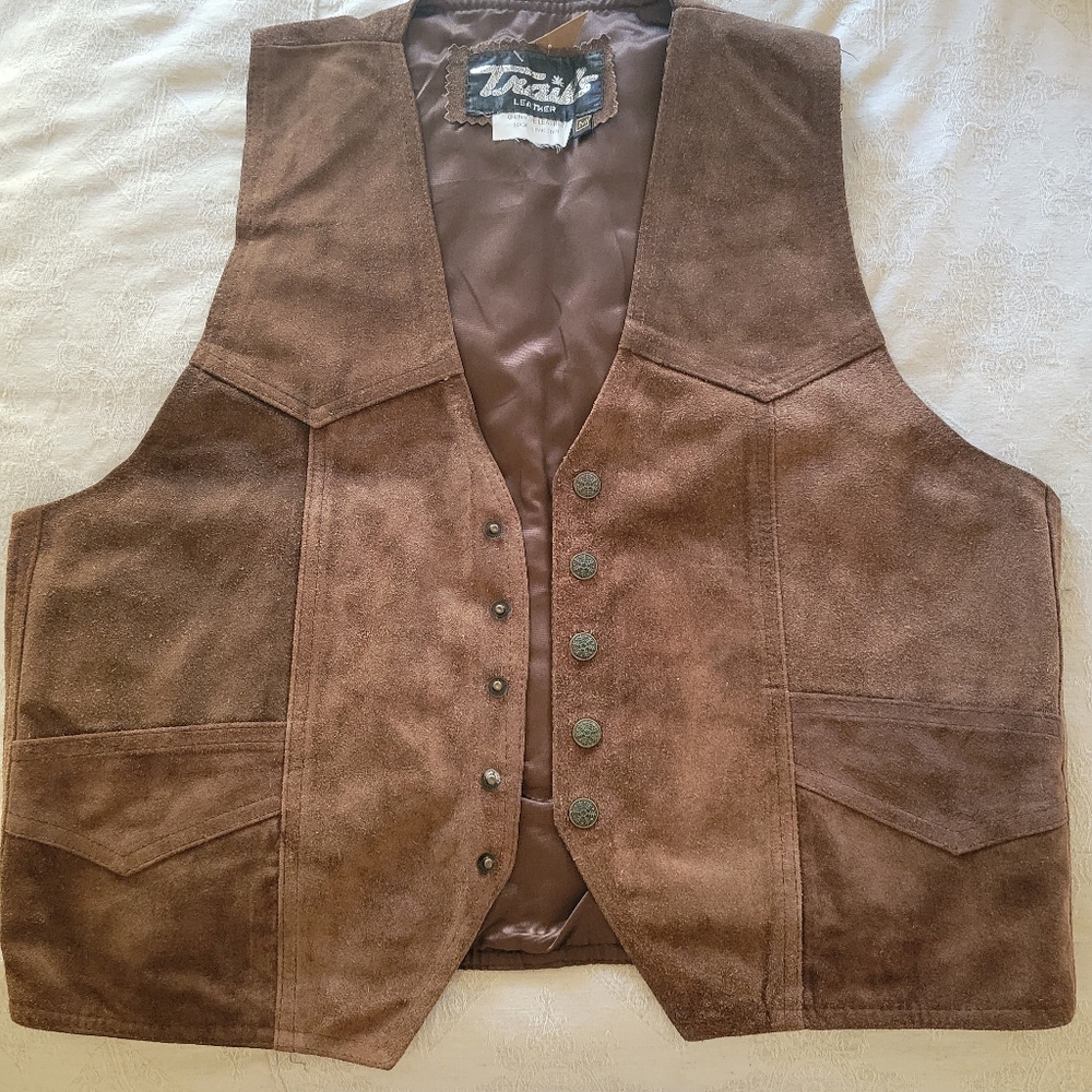 Vintage leather vest